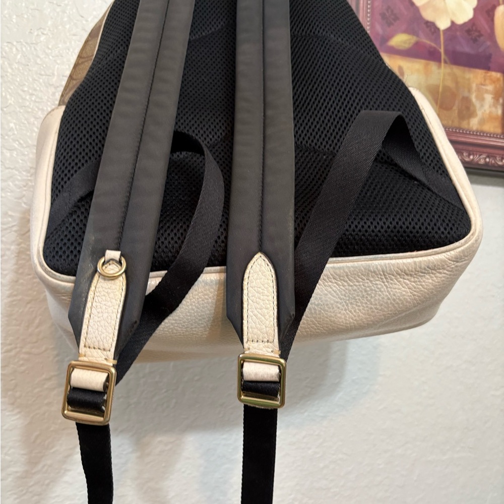 Coach Brown and Cream Backpack - Picture 4 of 16